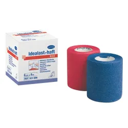 Idealast-haft Color Hartmann rood, gespannen 4 m lang, per stuk in vouwdozen | 6 cm x 4 m